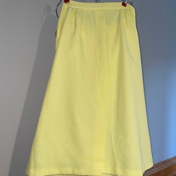 Vintage Yellow Pencil Skirt - Picture 1 of 1